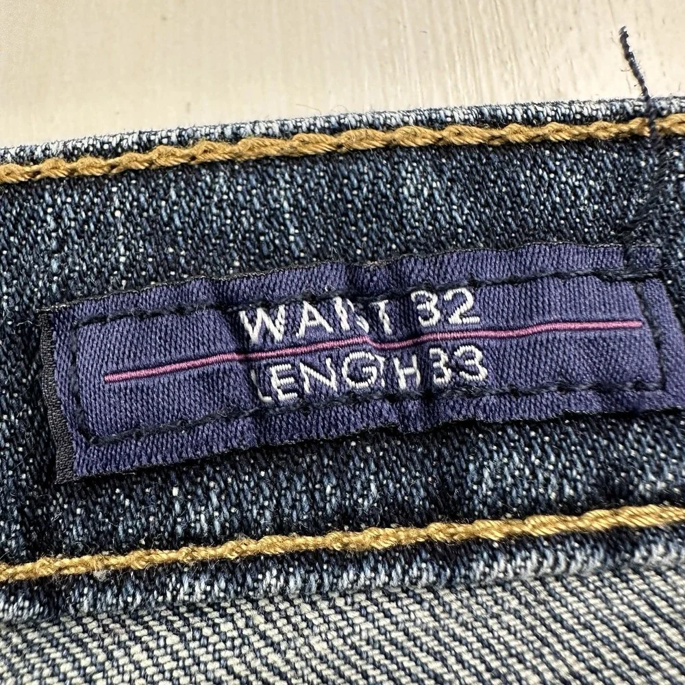 Y2K Vigoss The Jagger Boot Cut Jeans Medium‎ Blue Womne 32 X 33 Cotton Stretch